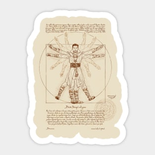 Vitruvian Strange Sticker